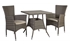 Picture of Home4you Paloma Table And 2 Chairs Set Brown