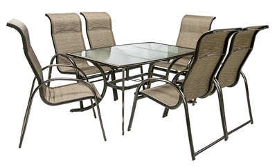 Picture of Home4you Montreal Table And 6 Chairs Beige