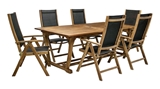 Show details for Home4you Future Expandable Table And 6 Chairs Acacia