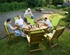 Picture of Home4you Finlay Extendable Table And 6 Chairs Set Acacia