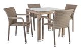 Show details for Home4you Larache K21207 Table And Four Chair Set Gray