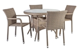 Show details for Home4you Larache K21209 Table And Four Chair Set Gray