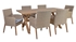 Picture of Home4you Henry Table And 6 Chairs Beige
