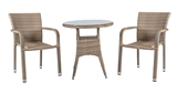 Show details for Home4you Larache K21200 Table And Two Chair Set Gray