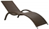 Picture of Home4You Deck Chair Meridian Coffee Brown