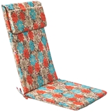 Show details for Home4you Chair Cover Simple 50x120x3cm Red / Blue Flowers