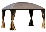 Show details for Home4you Sunset Gazebo w / Metal Roof 3x4m Brown