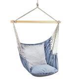 Show details for Home4you Denim Cotton Swing Chair Blue