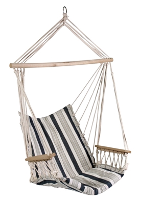 Picture of Home4you Hip Cotton Hanging Chair White / Blue
