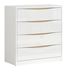 Picture of Black Red White Pori Chest Of Drawers White / Oak