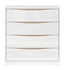 Picture of Black Red White Pori Chest Of Drawers White / Oak