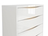 Picture of Black Red White Pori Chest Of Drawers White / Oak