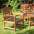 Picture of Home4you Woody Garden Chair w / Padding Meranti