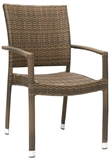 Show details for Home4You Armrest Chair Wicker 3 Cappuccino