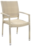 Show details for Home4You Armrest Chair Wicker 3 Beige