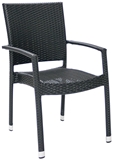 Show details for Home4You Armrest Chair Wicker 3 Black