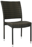Show details for Home4You Chair Wicker 3 Dark Brown