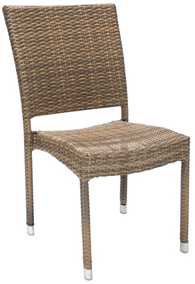 Picture of Home4You Chair Wicker 3 Cappuccino