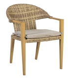 Show details for Home4you Greenwood Padded Garden Chair Caramel