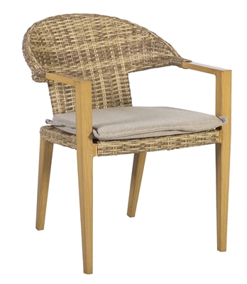 Picture of Home4you Greenwood Padded Garden Chair Caramel