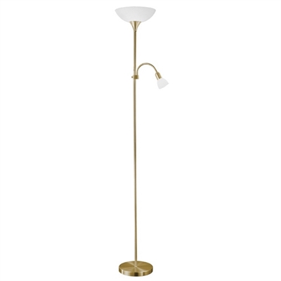 Picture of Floor lamp Eglo 82844 UP2, 60W + 25W 176x27,5cm, gold