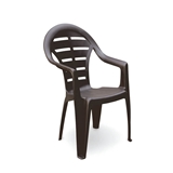 Show details for PLASTIC CHAIR GUINEA ANTHRACITE