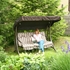 Picture of Home4you Montreal Garden Swings 3 Seat Brown