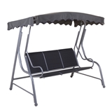 Show details for Home4you Rotterdam Garden Swing 3 Seater Gray