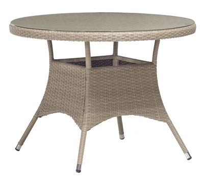Picture of Home4you Larache Round Garden Table 100x74cm Gray