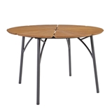 Show details for Home4you Greenwood Garden Table 110x72.5cm Dark Gray