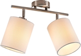 Show details for Nino Rondo Spotlight Ceiling Lamp 2x40W E14 Nickel