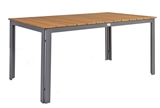 Show details for Home4you Greenwood Garden Table 150x90x73cm Dark Gray
