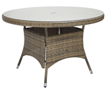 Show details for Home4you Wicker Table 120x76cm Cappuccino