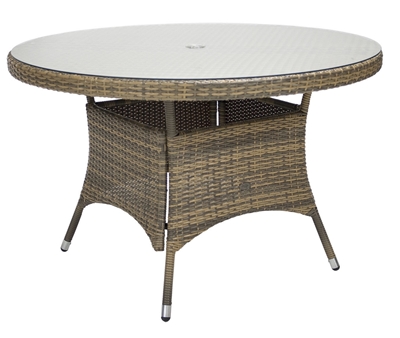 Picture of Home4you Wicker Table 120x76cm Cappuccino