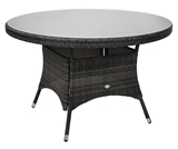 Show details for Home4you Wicker Table 120x76cm Dark Brown