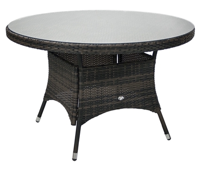 Picture of Home4you Wicker Table 120x76cm Dark Brown