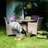 Picture of Home4you Wicker Table 100x71cm Cappuccino