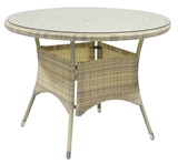 Show details for Home4you Wicker Table 100x71cm Beige