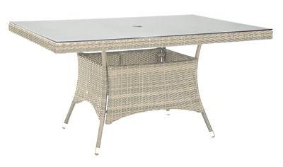 Picture of Home4you Wicker Table 150x100x74cm Beige