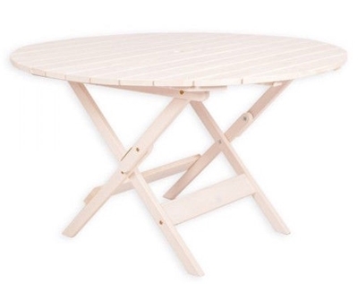 Picture of Folkland Timber Folding Table Canada White