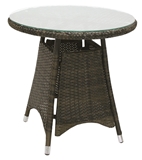 Show details for Home4you Wicker Table 60x59cm Dark Brown