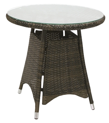 Picture of Home4you Wicker Table 60x59cm Dark Brown