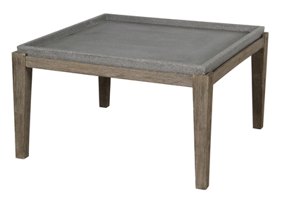 Picture of Home4you Sandstone Side Table 83.5x83.5x45.5cm Gray / Brown