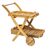 Show details for Home4you Finlay Serving Cart Acacia