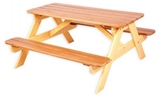 Show details for Folkland Timber Children Picnick Table Yellow / Brown