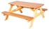 Picture of Folkland Timber Children Picnick Table Yellow / Brown