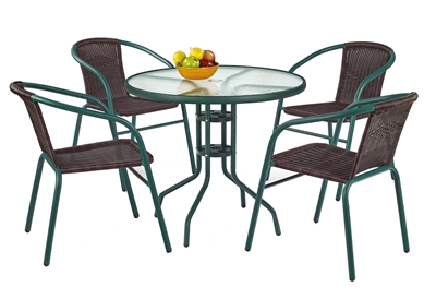 Picture of Halmar Grand 80 Garden Table Dark Green