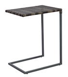 Show details for Home4you Wicker Side Table 51x40x65.5cm Dark Brown