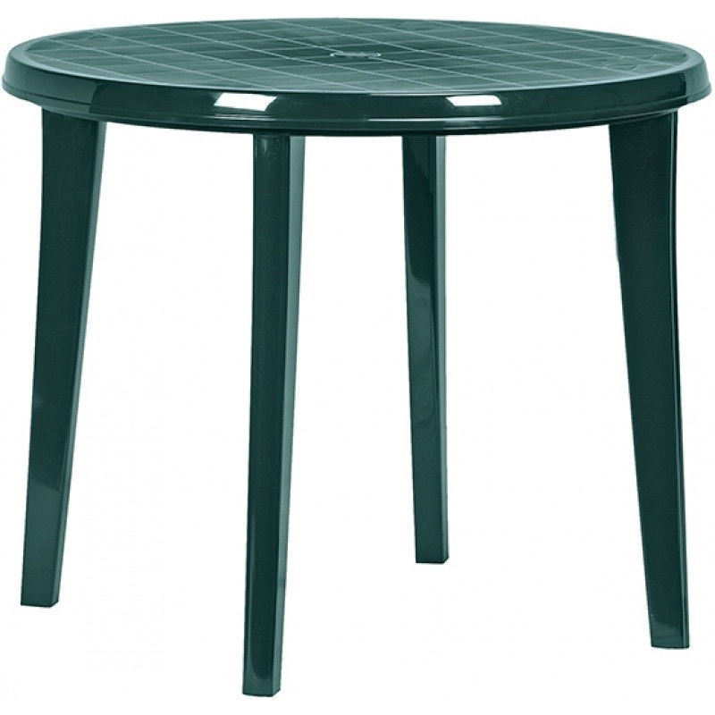 green garden table