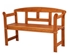 Picture of Folkland Timber Garden Bench Friiz Brown